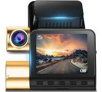 Retoo Dashcam - Cámara de coche 2K/4K ángulo de visión de 170°, visión nocturna, modo de aparcamiento, grabación en bucle, módulo GPS, WiFi, micrófono, pantalla LED de 2 pulgadas, soporte para tarjeta
