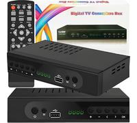 Retoo Decodificador TV, Decodificador Terrestre DVB-T2 Full HD con HDMI, Sintonizador De TV Digital Terrestre con H.265 HEVC, Receptor Digital De Alta Definición con Función De Grabación PVR