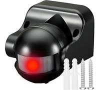 Retoo Detector de Movimiento por Infrarrojos Exterior e Interior IP44, Campo de Trabajo de 180°, Alcance de 12 m, Sensor de Movimiento, Apto para LED Resistente al Agua, Montaje en Superficie