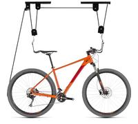 Retoo Elevador de Bicicleta, Soporte Bicicleta Suspensión, Capacidad de Carga 20 kg, Montaje en Techo, Almacenamiento de Garaje, Portabicicletas, Adultos, Longitud de la Cuerda 15m, Negro