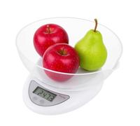 Retoo Escala Electrónica con Pantalla Grande y con Cuenco 790 ml, 5 kg/11 Libras, Báscula de Cocina con Pantalla LCD, Balanza de Alimentos Multifuncional, Función Tara