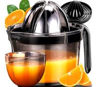 Retoo Exprimidor Manual de Cítricos Con Recipiente - Duradero, Apto para Lavavajillas, Con Boquilla - Para Naranjas y Limas Sin Núcleos