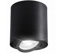 Retoo Foco empotrable LED de color negro, Ø 80 x 85 mm, lámpara halógena adecuada para casquillo GU10, lámpara de techo con ángulo de luz ajustable, lámpara de pared y lámpara de techo con