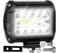 Retoo Foco LED de trabajo de 12 V, iluminación de campo cercano con 20 LED, faros, 12 V 60 W, montaje / atornillado, foco de trabajo, luz de trabajo, luz de trabajo, luz de trabajo, 8000 lúmenes