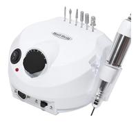 Retoo Fresa de uñas eléctrica de 45000 rpm, 65 W, juego de 48 puntas, rectificadora eléctrica para uñas de gel, uñas acrílicas, manicura y pedicura con pedal y cambio de dirección de rotación