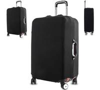 Retoo Funda elástica para maleta de 17 a 24 pulgadas, funda protectora de viaje con cinta y cierre de velcro, poliéster, monocolor, reutilizable, funda para maleta de viaje, funda para equipaje, color