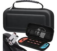 Retoo Funda para Consola, Carcasa Estuche Rígido de Almacenamiento, Compartimentos para Accesorios, Bolsa Protectora para Transporte, 23cm x 123cm x 5cm, Negro
