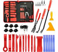 Retoo Herramientas de desmontaje automático, Juego de 45 cuñas para molduras de automóviles, Herramienta de reparación de automóviles Universal para Quitar Paneles de Paneles de Puertas