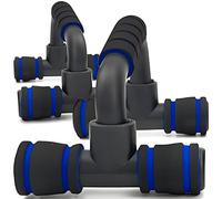 Retoo Juego de 2 barras de flexión push-up, agarre antideslizante, para entrenamiento muscular y entrenamiento de fuerza, color negro