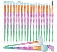 Retoo Juego de 20 brochas de maquillaje, brochas de maquillaje, brochas de maquillaje para cara y ojos, para base, polvos, correctores, sombras de ojos, correctores, sombras de ojos, correctores