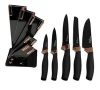 Retoo Juego De 5 Cuchillos De Cocina Afilados Hoja Recta Cuchillo De Chef Pan Universal Frutas Verduras