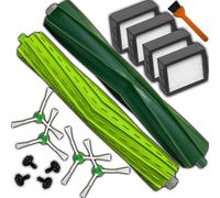 Retoo Juego de cepillos y filtros para aspiradora, 4 piezas de filtro HEPA, 4 cepillos laterales y 2 cepillos principales, accesorios de filtro de repuesto para Roomba, compatible con muchos modelos,