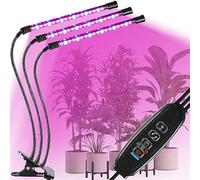 Retoo Lámpara LED de espectro completo para plantas, escritorio para invernadero, lámpara para plantas de interior, 60 ledes, mando a distancia, luz de crecimiento con temporizador