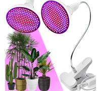 Retoo Lámpara para plantas LED, luz para plantas 20W 200 LED con clip para plantas de interior, jardinería, bonsái, verduras, luz para plantas, lámpara de cultivo, luz para plantas de espectro