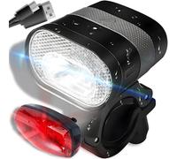 Retoo Luz de Bicicleta, Conjunto de iluminación USB para Bicicleta, Aprobado por STVZO, lámpara de Bicicleta Resistente al Agua Recargable por USB, luz de Bicicleta Delantera + luz Trasera
