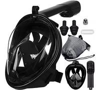 Retoo Máscara de Buceo, máscara de esnórquel Completa S M, máscara de Buceo para Adultos y niños, Gafas de Buceo, Juego de Buceo, máscara de Cara Completa, máscara de esnórquel de 180 Campo de visión