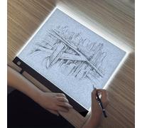 Retoo Mesa de Luz para Calcar A4, LED Tableta de Luz Dibujo Tablero de Pintura de Ultrafino de 4 mm, Cable USB Tablero luminoso para, Animación Dibujo Diseño Bosquejo Bordado Bocetos