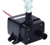 Retoo Mini bomba de agua de 12 V, bomba sumergible de acuario 240 L/H 4,8 W, bomba sumergible pequeña sin escobillas bomba de fuente, bomba centrífuga, diámetro de la boquilla 8 mm, sin enchufe,