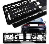 Retoo Portamatriculas 2 uds. 53 x 13,5 cm, Universal, Resistente a la Intemperie, Soporte para Matrícula Coche, Duradero y Resistente, Válido para Cualquier Modelo, Negro