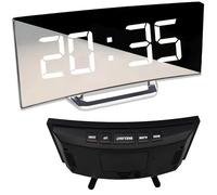 Retoo Reloj Despertador Digital LED, USB/3 AAA, Fecha y Temperatura