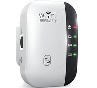Retoo Repetidor WiFi 2,4 GHz, 300 Mbit/s, amplificador WiFi, puerto Ethernet, WPS, punto de acceso, modo repetidor, LED que se puede apagar compatible con todos los dispositivos WiFi IEEE 802.11 b/g/n
