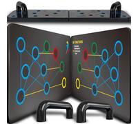 Retoo Tabla de flexiones 13 en 1, tabla de push up unisex, plegable y portátil con 2 asas para el hogar, tabla antideslizante para el pecho, dispositivo de entrenamiento para hombres y mujeres