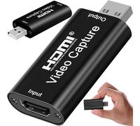 Retoo Tarjeta de Captura de vídeo HDMI 4K a Tarjeta de Captura de vídeo USB 2.0, Dispositivo de Captura para PS5 PS4 Xbox One Series X S, Transferencia en Directo y grabación para Juegos, Streaming