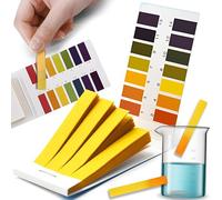 Retoo Tiras de Prueba de pH 80 Piezas Papel Tornasol Universales Rango Completo de Medición de pH 1-14 con Escala de Comparación al Agua a la Tierra a la Orina