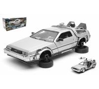 Retorno Al Futuro II Delorean Lk Coupe Fly Wheel Flying Time Machine 1:24 Model