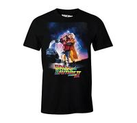 Retour vers le futur Hombre Mebafudts005 Camiseta Not Applicable, Noir, XL
