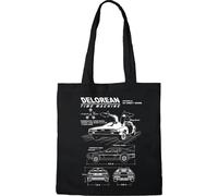 RETOUR VERS LE FUTUR Vuelta al Futuro Bwbafudbb004 TOTE BAG Mixto, Negro, 38 x 40 cm, Utilidad