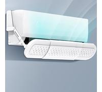 Retractable Air Vent Deflector, Air Vent Deflector, Adjustable Anti Direct Blowing, Air Conditioner Deflector, White