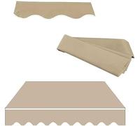 Retractable Awning Fabric Replacement (Without Frame) | Door Window Sunshade Shelter Canopy Top Cover Cloth for Awnings, Deck, Balcony, Yard,(Camel,10x5ft/3.0x1.5m)