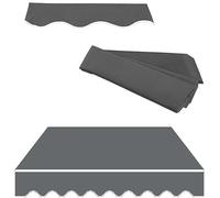 Retractable Awning Fabric Replacement (Without Frame) | Door Window Sunshade Shelter Canopy Top Cover Cloth for Awnings, Deck, Balcony, Yard,(Gray,6.5x5ft/2x1.5m)