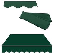 Retractable Awning Fabric Replacement (Without Frame) | Door Window Sunshade Shelter Canopy Top Cover Cloth for Awnings, Deck, Balcony, Yard,(Green,6.5x5ft/2x1.5m)