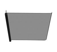 Retractable Baby Gate, Telescopic Mesh Barrier, No Drilling Safety Fence, Portable Pet Divider, Foldable Gate for Puppies Cats Apartment Stairs Balcony Passage Small Spaces, Black, White