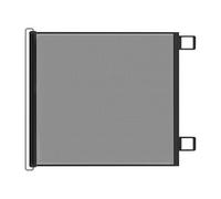 Retractable Baby Gate, Telescopic Mesh Barrier, Space-Saving Door Guard, Pet-Friendly Safety Gate, Compact Design with Easy to Install for Apartments, Kitchens, Stairways, Black and White