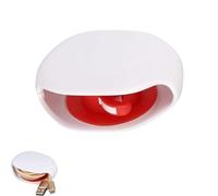 Retractable Cable Management Charging Cord Organizer, Automatic Cord Reel, Retractable Cable Reels Small Case for USB Cables,Tangle-Free Organizer for Headphone and Data Charging Cables (White)