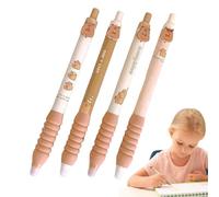Retractable Capybara Pens, Blue Erasable Writing Pens, 4X Smooth Writing Ink, 0.5mm Cute Gel for Women, Girls, and Boys, 14.5cm/5.71 inches