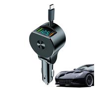 Retractable Charger For Car - Car Chargers with Telescopic | Fast Charging Phone Adapter | Telescopic 3-Port Cars Plug Charger For Outdoor Driving Travel Daily Commuting Business Trip Camping