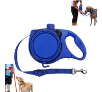 Retractable Dog Belt Plate and Water Bottle, 3-in-1 Retractable Dog Leash has a Built-in Water Bottle and Bowl, Portable Dogs Leash for Small, Medium, Large Dogs (Blue)