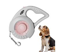 Retractable Dog Lead, Anti-Slip Soft Grip, 7.87x5.12x1.85 Inches Portable Lightweight Leash with One-Hand Brake, Durable Pet Walking Accessory for Large and Medium Breeds