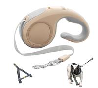 Retractable Dog Lead, Heavy Duty Dog Lead, 7.09x4.13in Reflective Puppy Walking Rope, Anti Slip Handle Running, Jogging Traction Tool for Safe Outdoor Walks