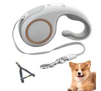 Retractable Dog Lead, Heavy Duty Dog Lead, 7.09x4.13in Reflective Puppy Walking Rope, Anti Slip Handle Running, Jogging Traction Tool for Safe Outdoor Walks