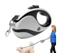 Retractable Dog Leash, Heavy-Duty Pet Tape, USB Rechargeable Flashlight, Ergonomic Handle, 1.97x4.72x7.09inches Safe Walking & Training, for Small & Medium Dogs
