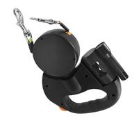 Retractable Dog Leash, No Pull Pet Lead, Led Light Collar Accessory, Heavy Duty Nylon Strap Ergonomic Anti Slip Handle for Night Walk Training Jogging Travel, 9.84x7.87x1.97 Inches