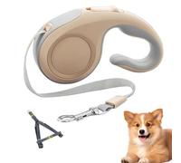 Retractable Dog Leash, Sturdy Dog Lead, ABS Material, Reflective Puppy Walking Rope with Anti-Slip Handle, Traction Tool for Outdoor Training, 7.09x4.13x1.57 in