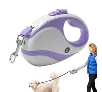 Retractable Dog Rope, Tractor Pet Tape with USB Flashlight, Walking Traction Rope & Ergonomic Training Harness, for Small & Medium Pets, 1,97 x 4,72 x 7,09 pulgadas