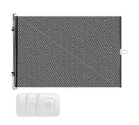 Retractable Door Barrier For Pets, Safety Screen Fence Guard For Dogs, Indoor Outdoor Gate For Stairways, Doorways, House, Baby Play Area, Kids, Puppy Rest Zone Enclosure, 22.83x49.21 In