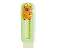 Retractable Eraser, Pencil Eraser, Cartoon Design Comfortable Grip Portable Size Stationery Gift, Art Erasers for Students, Kids, Drawing, Painting, Writing 0.98x3.35x1.18 Inches